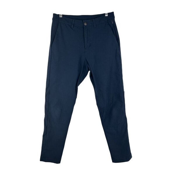 Lululemon Other - Lululemon Men's 30x28 Navy Blue ABC Slim Fit Utilitech Stretch Chino Pants